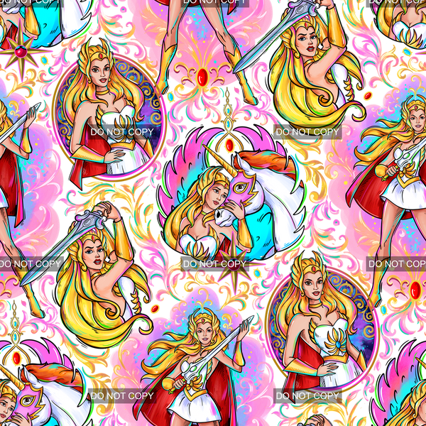 Clear Vinyl Design  -  princess of Power 1
