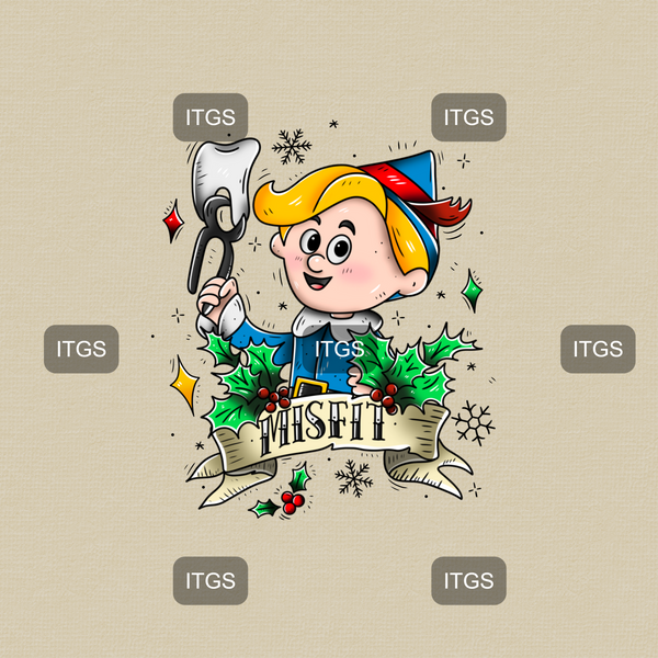 Misfit Christmas Panel 3