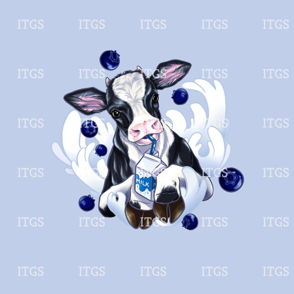 Moo Milk Panel - Blueberry