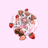 Moo Milk Panel - Strawberry