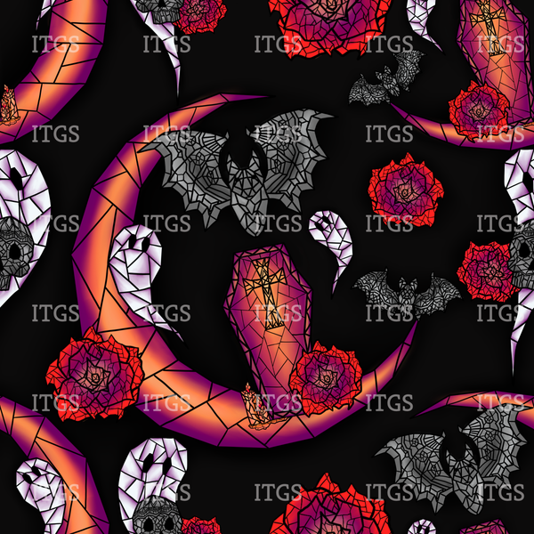 Moon Ghosts - Black / Red