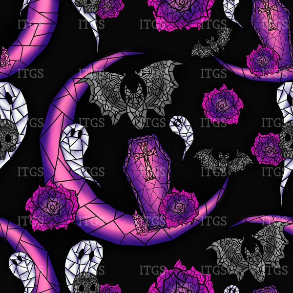 Moon Ghosts - Black / Purple