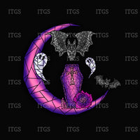 Moon Ghosts Panel - Black/Purple