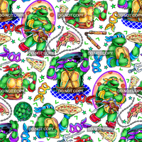 Clear Vinyl Design  -  Turtle Gang