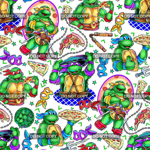 Clear Vinyl Design  -  Turtle Gang