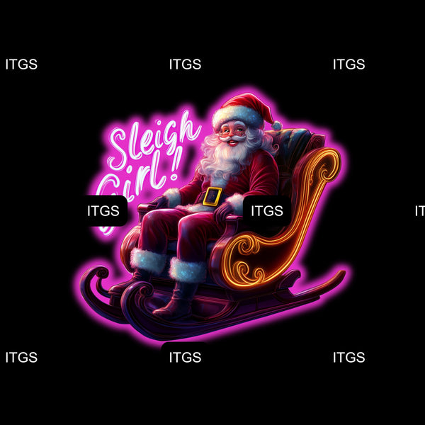 Neon Christmas Panel 3