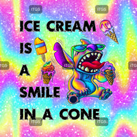 Neon Ice Cream Experiment Panel 5