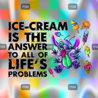 Neon Ice Cream Experiment Panel 3