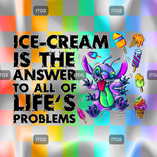 Neon Ice Cream Experiment Panel 3