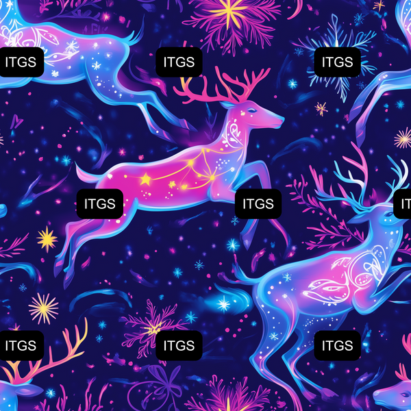 Neon Christmas - Reindeer