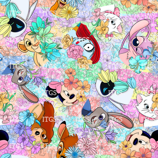 Peek a Boo Garden Main - Pastels - Exclusive