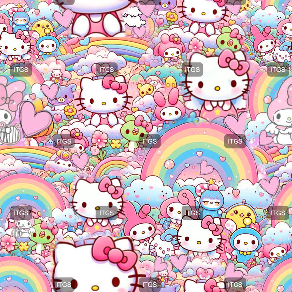 RTS - Pastel Kitty Woven