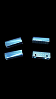 RTS Hardware - Set of 4 - 1" Strap End Caps  - Ice Blue