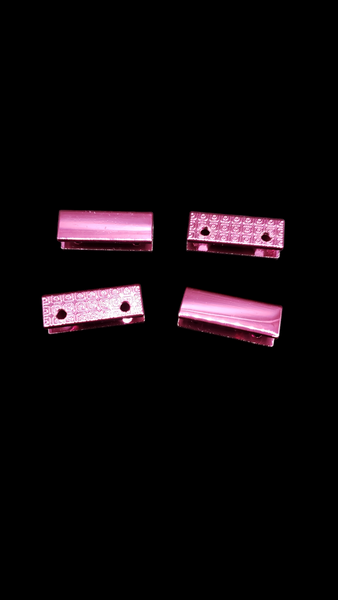RTS Hardware - Set of 4 - 1" Strap End Caps  - Pink