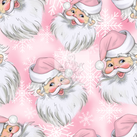 RTS - Pinked Santa Waterproof Canvas