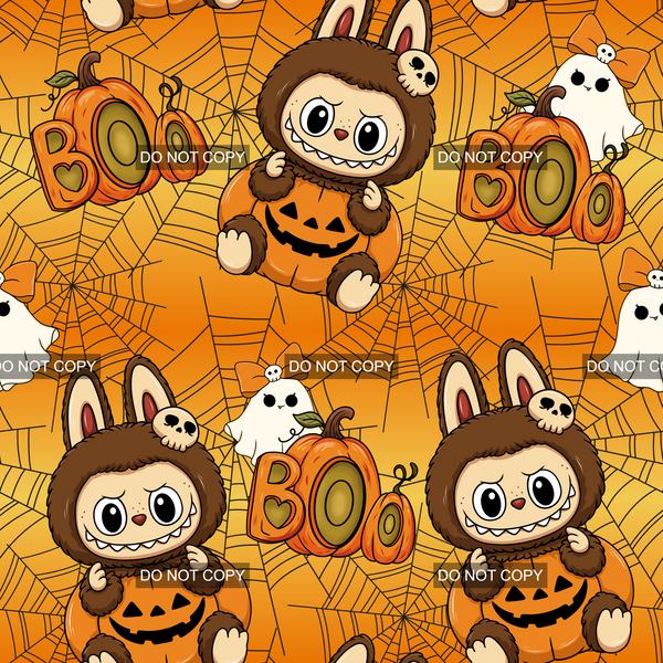RTS - Pumpkin Boo Cotton Lycra