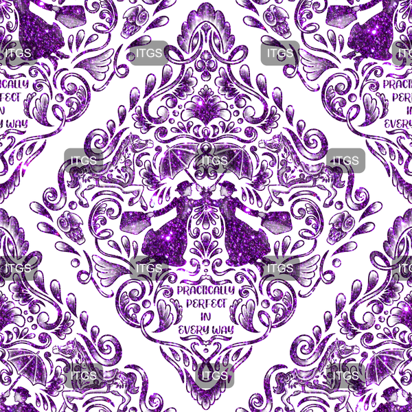 Magical Mary Damask - Purple 2 - Exclusive
