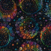 Rainbow Spritzed Flowers