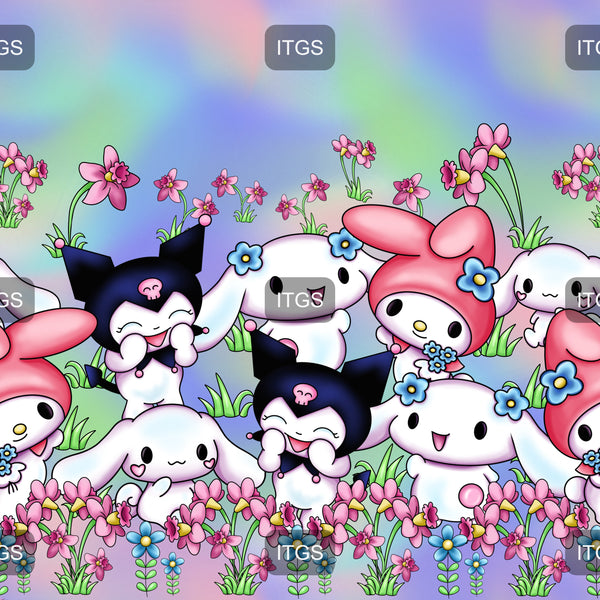 Easter Friends Border - Pastel