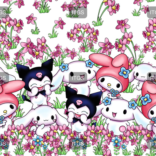 Easter Friends Border - Floral