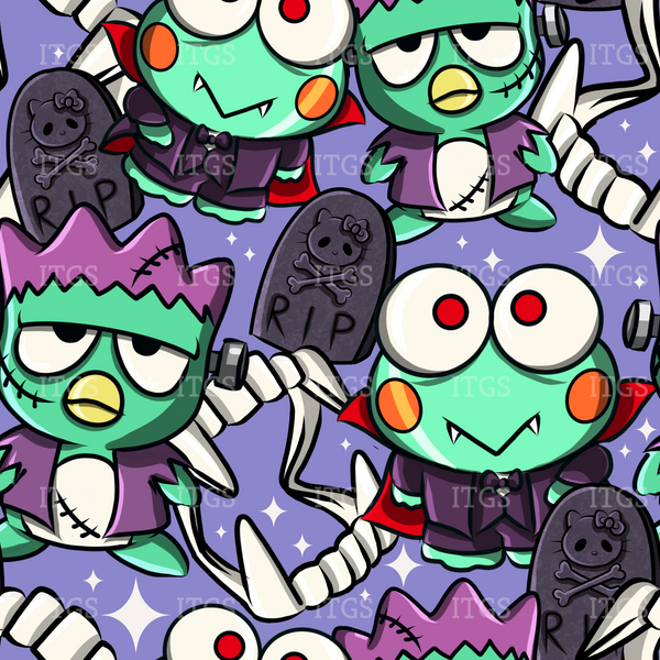 Spooky Kitty Crowd - Monsters Light