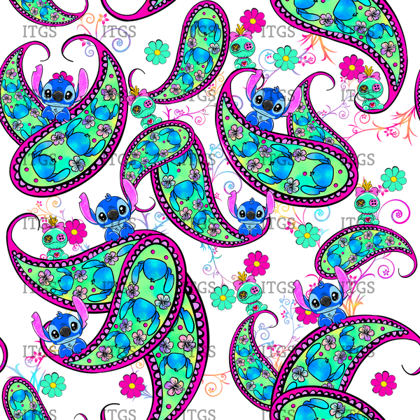 Clear Vinyl Design  -  Paisley Experiment