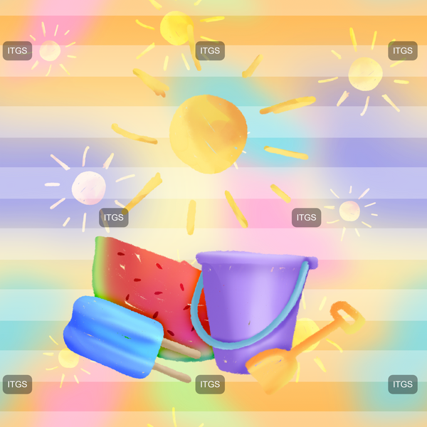 Sunny Days Panel - Stripes
