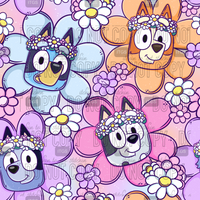 Flowered Pups - Ombre