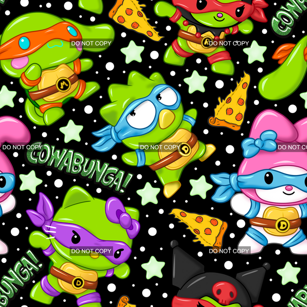 Turtle Kitty and Friends - Dark