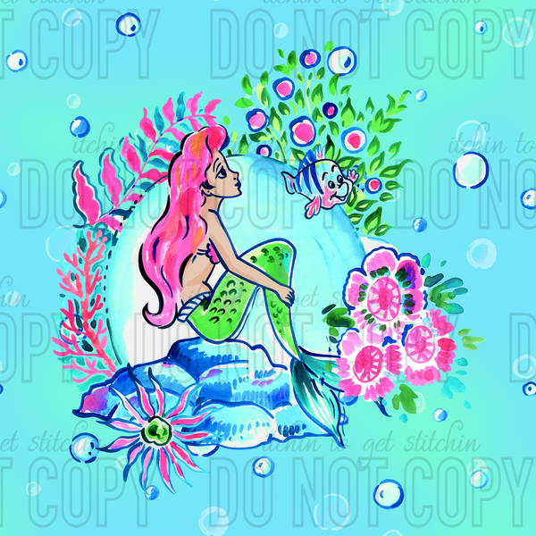 Underwater Dreams Panel 2 - Ocean Blue