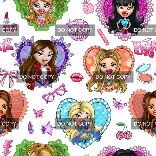 Clear Vinyl Design  - Bratty Girls 1
