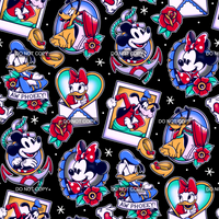 Mouse and Friends Tat - Black