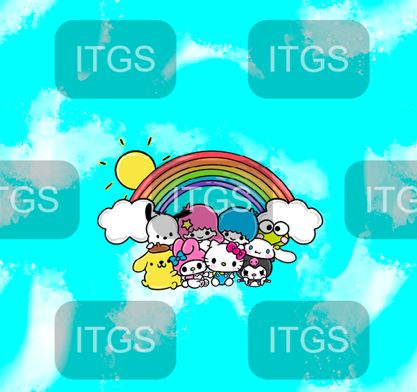 My Rainbow Friends Panel 1 - Sky Blue