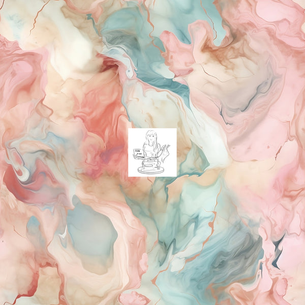 Watercolor Marble -    Peach Hue