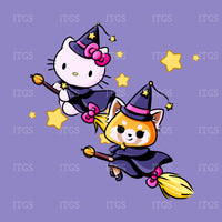 Spooky Kitty Crowd - Witches