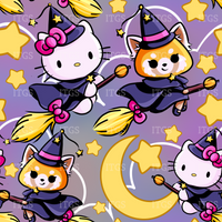 Spooky Kitty Crowd -  Witches