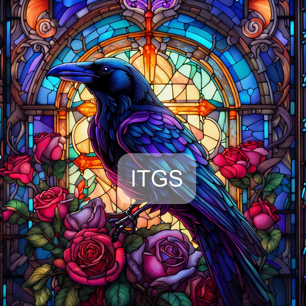 Stained Enigma Panel - Bird