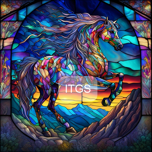 Stained Enigma Panel -  Stallion