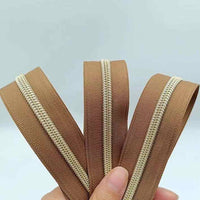 RTS Sable Brown #5 Zipper Tape by the Yard