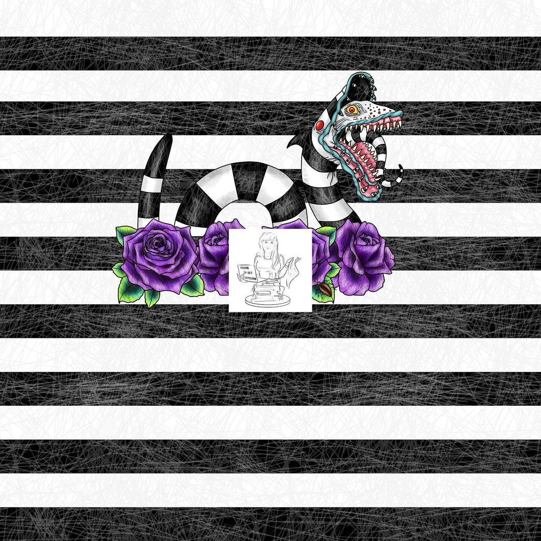 RTS - Squirmy Worm Panel - Roses - Athletic