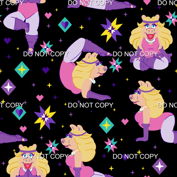 Piggy Poses  - Black