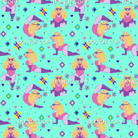 Piggy Poses  - Mint