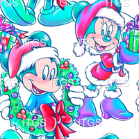 Clear Vinyl Design  -   Pastel Christmas Pals