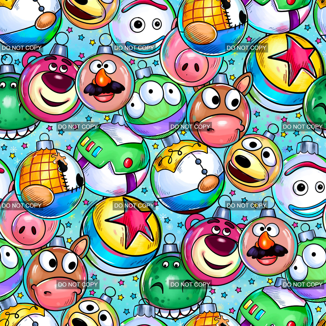 RTS - Toy Christmas Coordinate 1A Cotton Lycra