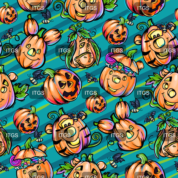 Beary Spooky Halloween Coordinate 2 - Mint