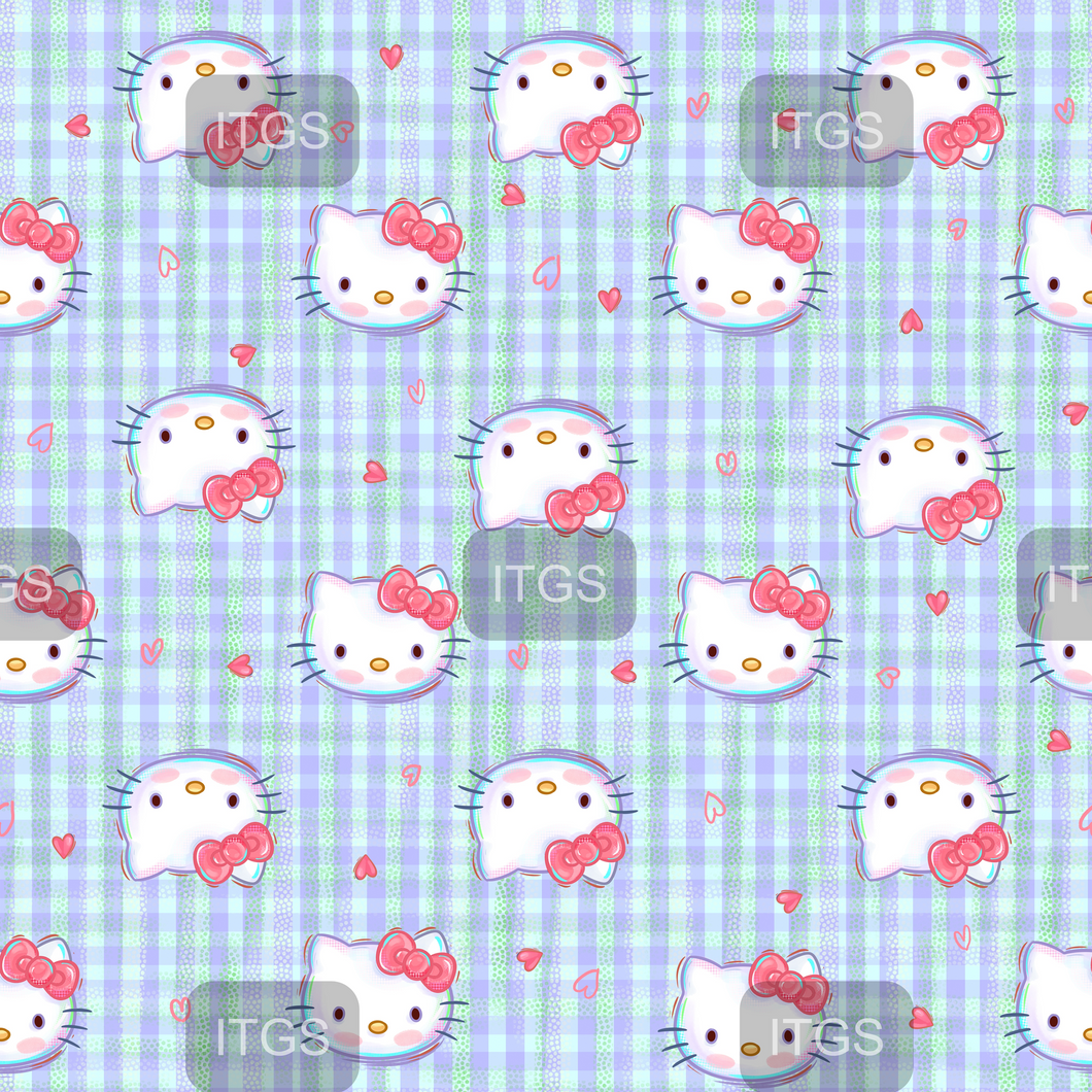 RTS - Valentine Gang 1 - Kitty Plaid Vinyl