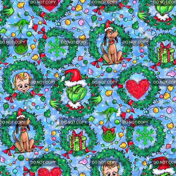Green Christmas Coordinate 2D