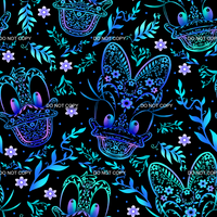 Floral Ducks - Dark