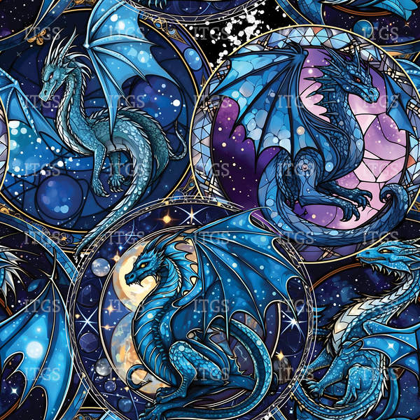 RTS -  Glass Dragon Poly Canvas