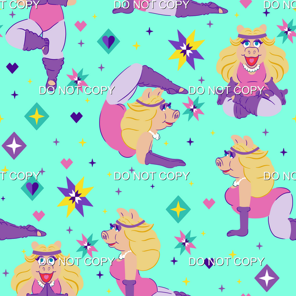 Piggy Poses  - Mint